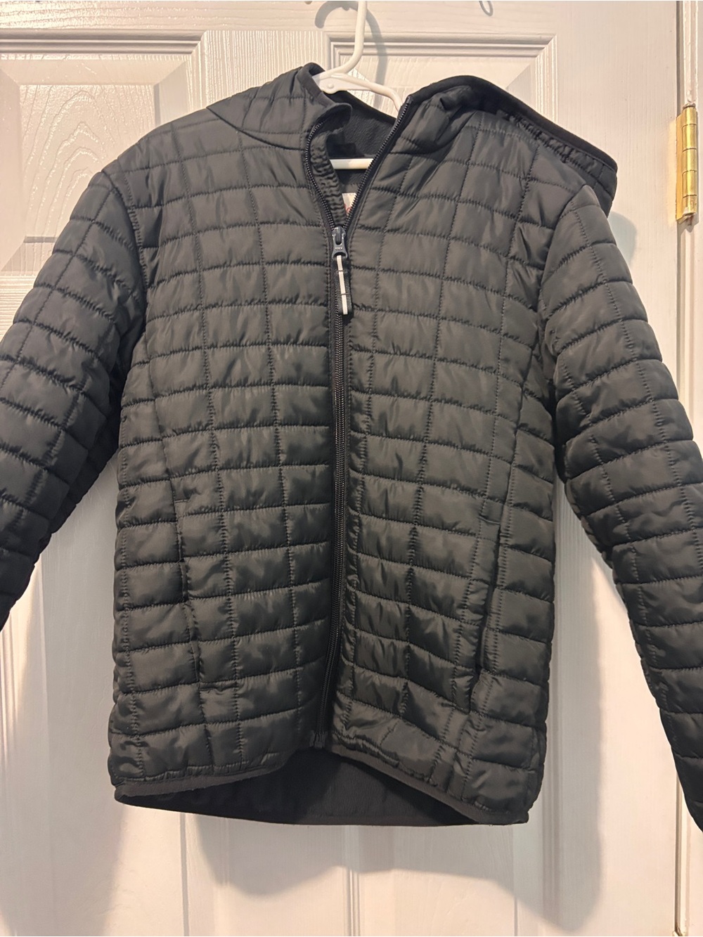 Cat & Jack Black Quilted Hooded Jacket